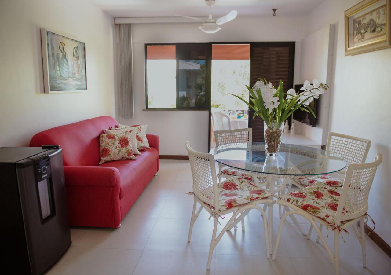 Flat Guarajuba Beira Da Praia Pe Na Areia Exterior foto